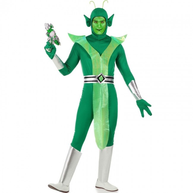disfraz de alien verde para hombre - DISFRAZ DE ALIEN EXTRATERRESTRE HOMBRE