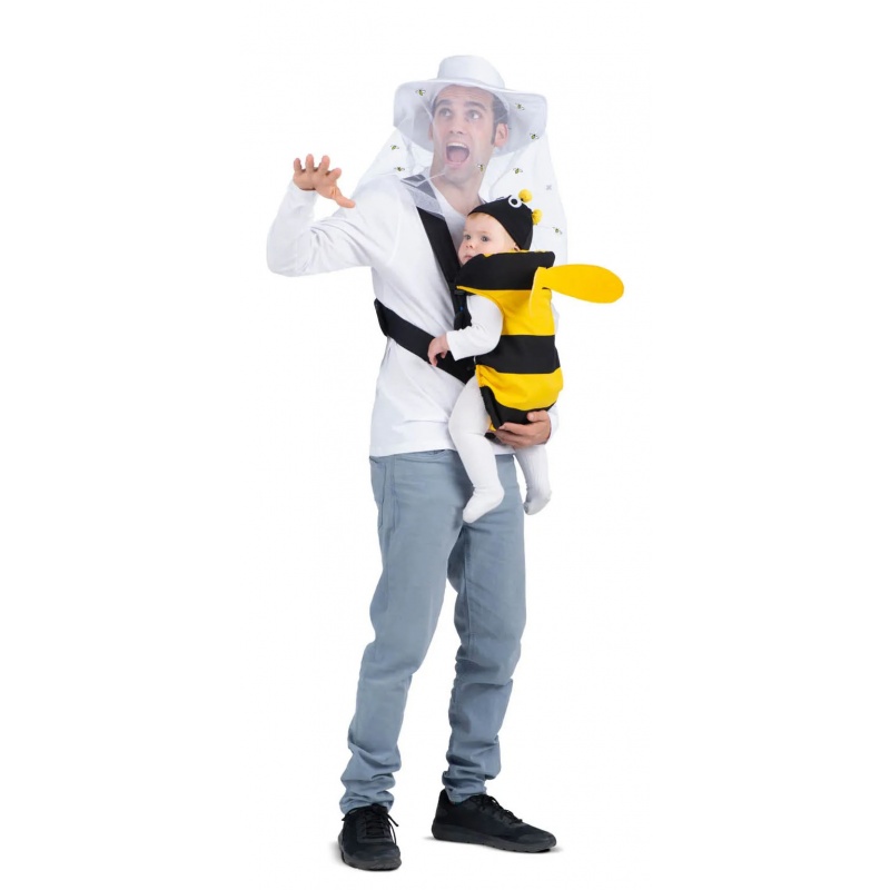 disfraz de apicultor y abeja cubremochila para adulto - DISFRAZ CUBREMOCHILA APICULTOR Y ABEJA