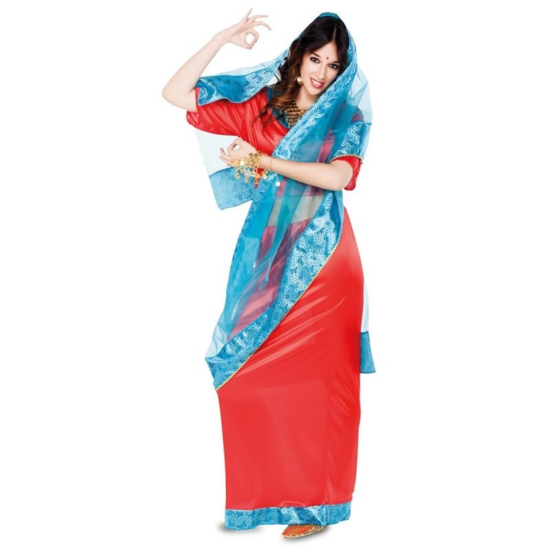 Disfraz De Bailarina Bollywood Para Niña – Vestido Hindú Shaila, Talla 5-6 Años, Ideal Para Carnaval Y Fiestas Temáticas