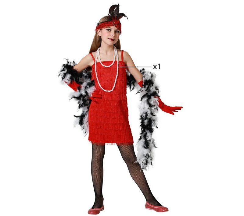 disfraz de charlestón rojo para niña 800x709 - DISFRAZ DE CHARLESTÓN ROJO PARA NIÑA