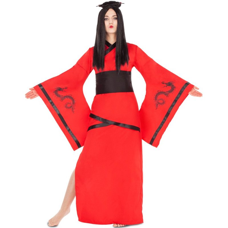 disfraz de china rojo y negro para mujer 800x800 - DISFRAZ DE CHINA MUJER