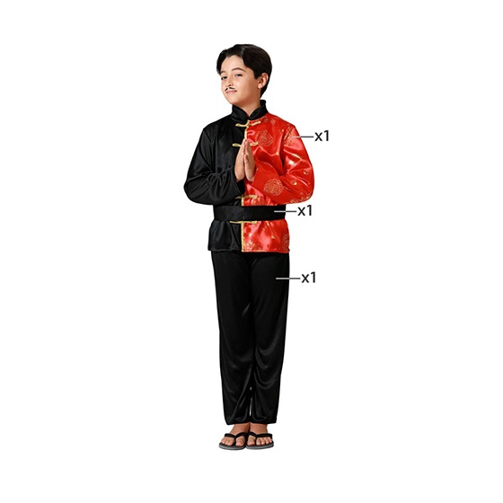 disfraz de chino negro para niño - DISFRAZ DE CHINO NEGRO NIÑO