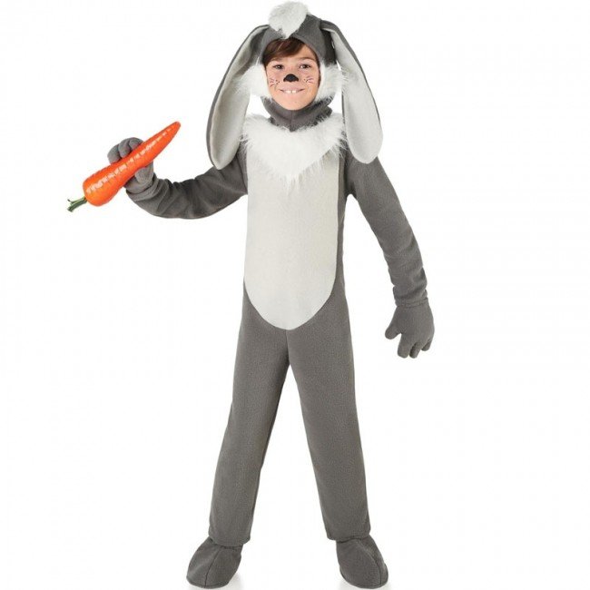 Funidelia Disfraz De Conejo Onesie Para Niño Y Niña – Blanco, Talla 7-9 Años | Ideal Para Carnaval, Halloween Y Fiestas