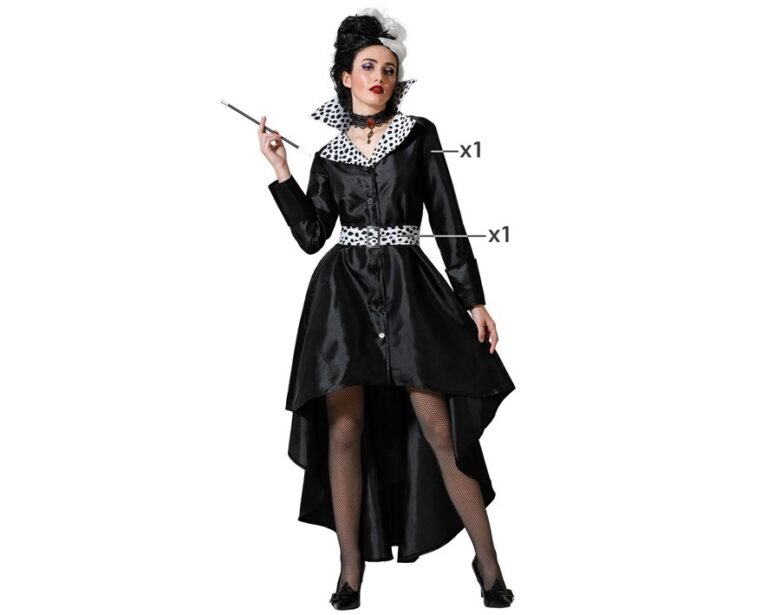 Mrsclaus Cruella Disfraz para mujer Cruella Deville peluca bufanda guantes Cruella Holder cadena de perlas para lujo Halloween fiesta temática carnaval set para mujeres niñas C028 Mrsclaus Cruella Disfraz para mujer Cruella Deville peluca bufanda guantes Cruella Holder cadena de perlas para lujo Halloween fiesta temática carnaval set para mujeres niñas C028