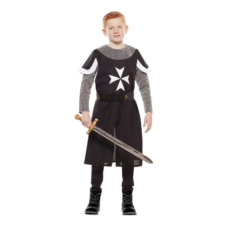 disfraz de cruzado medieval negro niño 800x800 - DISFRAZ DE CRUZADO MEDIEVAL NEGRO NIÑO