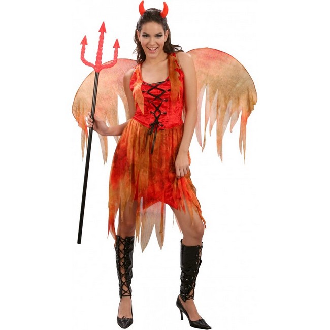 disfraz de demonia con alas mujer 1 - DISFRAZ DE DEMONIA ALAS MUJER