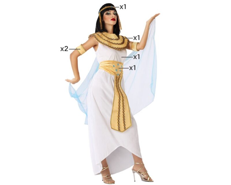 disfraz de egipcia blanco mujer 800x640 - DISFRAZ DE EGIPCIA BLANCO MUJER