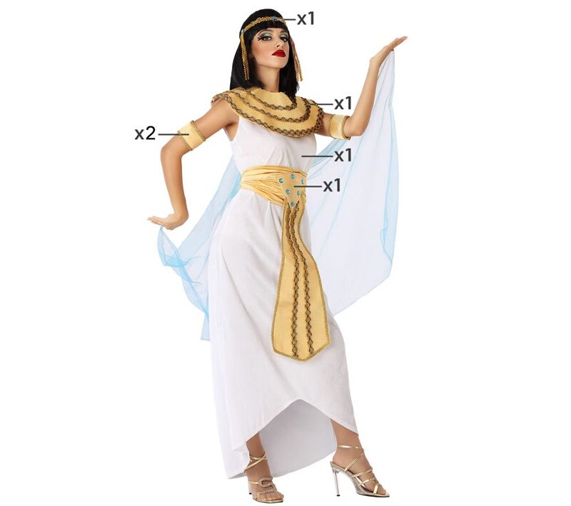 disfraz de egipcia blanco mujer 800x709 - DISFRAZ DE EGIPCIA BLANCO MUJER