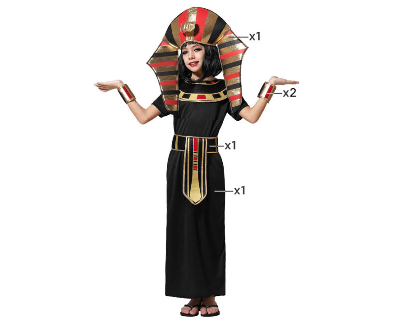 disfraz de egipcia negro para niña 800x640 - DISFRAZ DE EGIPCIA NEGRO NIÑA