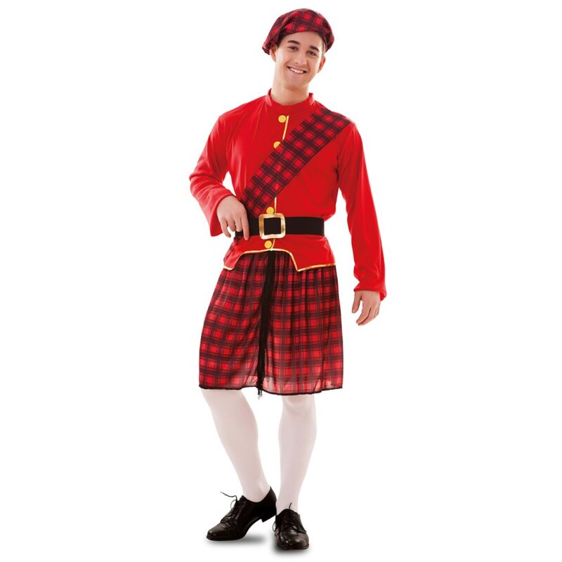 disfraz de escocés rojo hombre 800x800 - DISFRAZ DE ESCOCÉS ROJO PARA HOMBRE