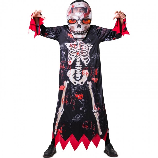 disfraz de esqueleto cabezudo para adulto - DISFRAZ DE ESQUELETO CABEZUDO PARA ADULTO