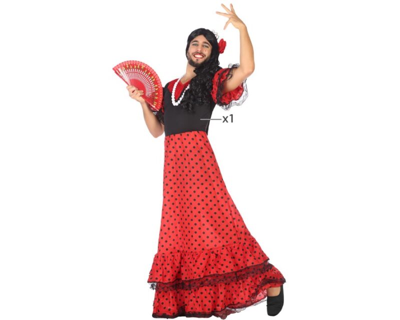 disfraz de flamenca para hombre 800x640 - DISFRAZ DE FLAMENCA PARA HOMBRE