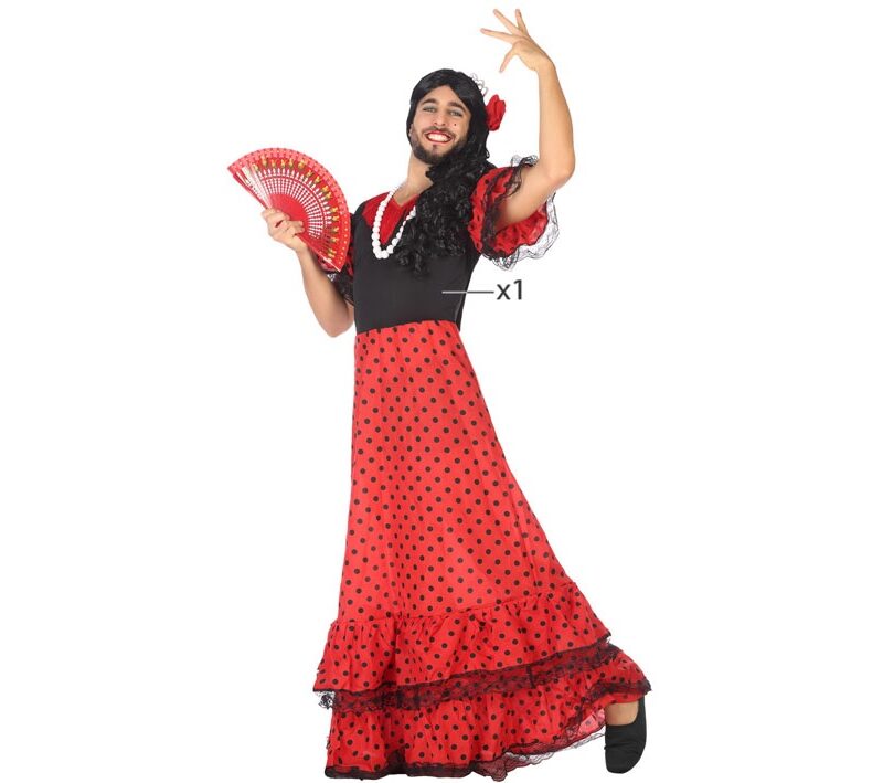 disfraz de flamenca para hombre 800x709 - DISFRAZ DE FLAMENCA PARA HOMBRE