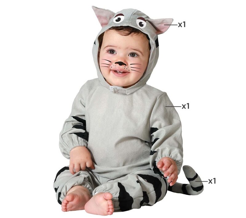 disfraz de gato gris para bebé 800x709 - DISFRAZ DE GATO GRIS PARA BEBÉ