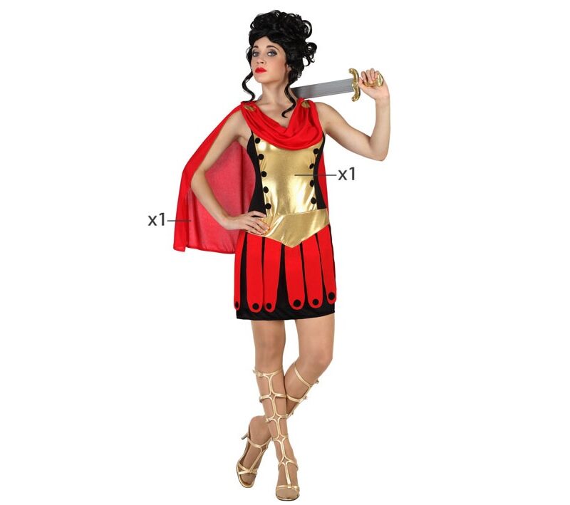 disfraz de gladiadora para mujer 800x709 - DISFRAZ DE GLADIADORA ROMANA MUJER