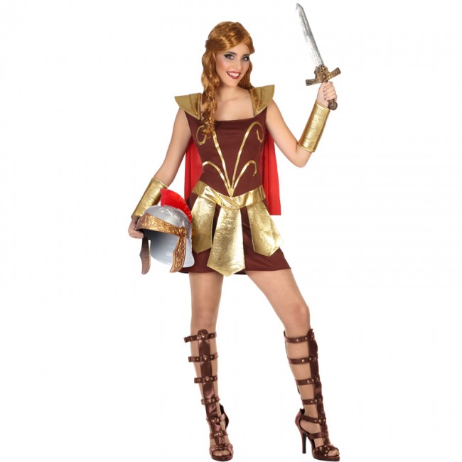 disfraz de gladiadora romana para mujer - DISFRAZ DE GLADIADORA ROMANA MUJER