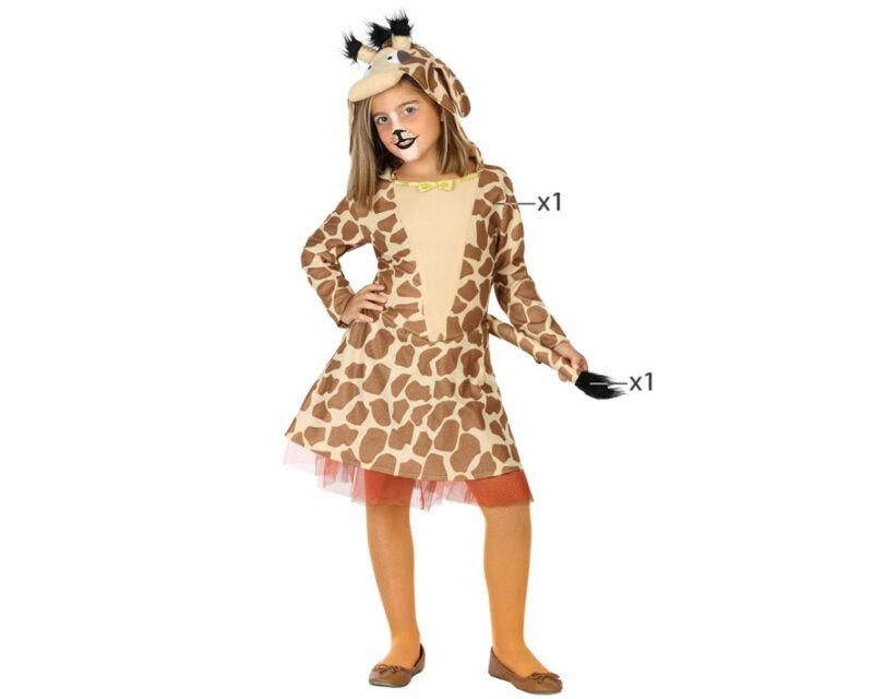 disfraz de jirafa para niña 800x640 - DISFRAZ DE JIRAFA PARA NIÑA