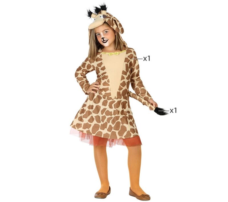 disfraz de jirafa para niña 800x709 - DISFRAZ DE JIRAFA PARA NIÑA
