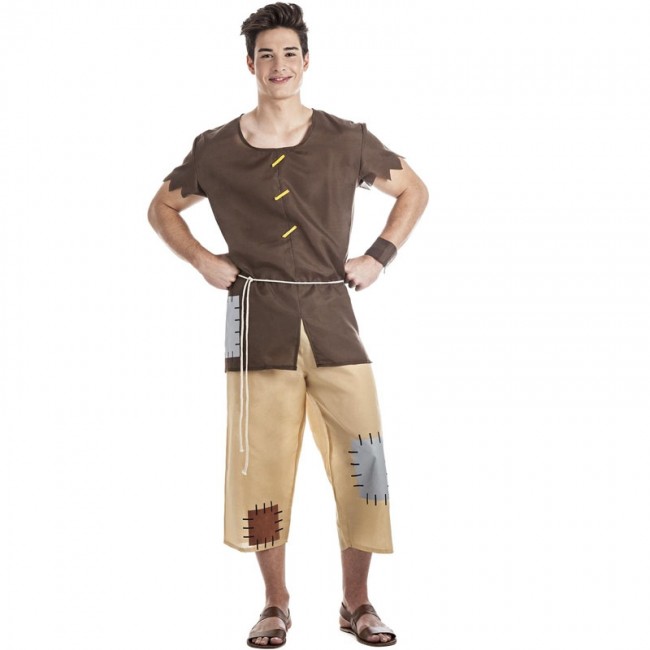 disfraz de mendigo medieval para hombre - DISFRAZ DE POBRE MEDIEVAL PARA HOMBRE