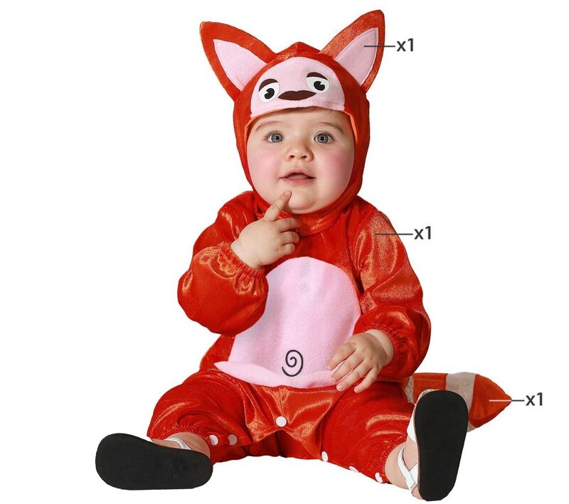 disfraz de panda rojo para bebé 800x709 - DISFRAZ DE PANDA ROJO PARA BEBÉ