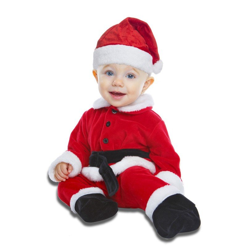 Disfraz Papá Noel Para Bebé My Other Me | Mono Y Sombrero Rojo Y Blanco | Talla 12-24 Meses | Conjunto Completo Para Navidad