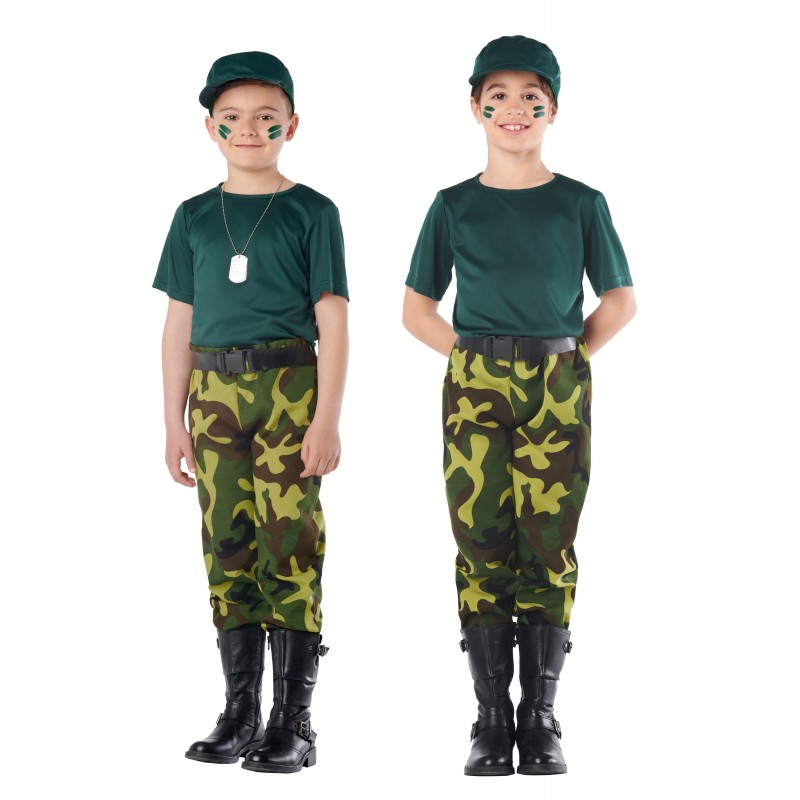 disfraz de paramilitar unisex - DISFRAZ DE PARAMILITAR UNISEX INFANTIL