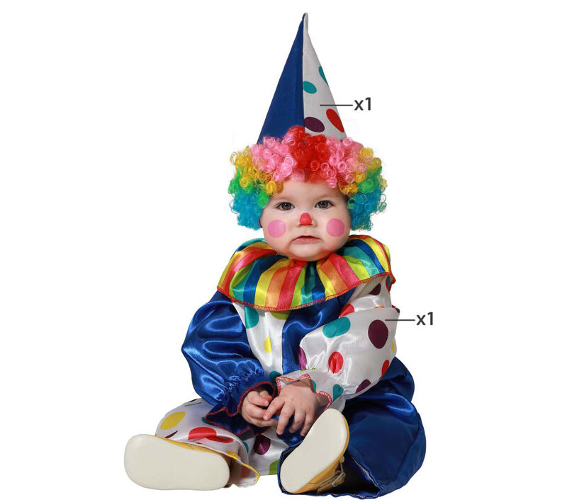 disfraz de payaso arlequín para bebé 800x709 - DISFRAZ DE PAYASO ARLEQUÍN BEBÉ