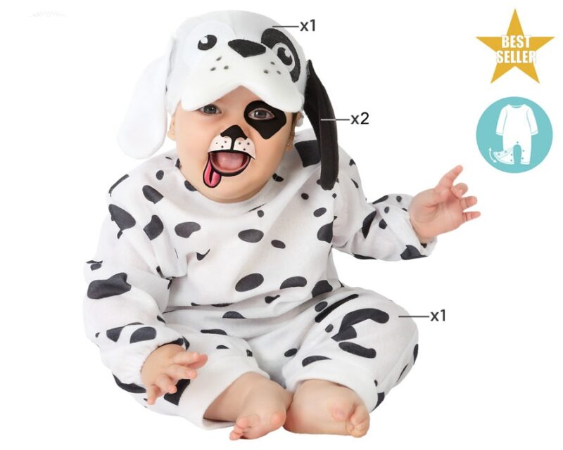 disfraz de perro dálmata para bebé 800x640 - DISFRAZ DE PERRITO DÁLMATA BEBÉ