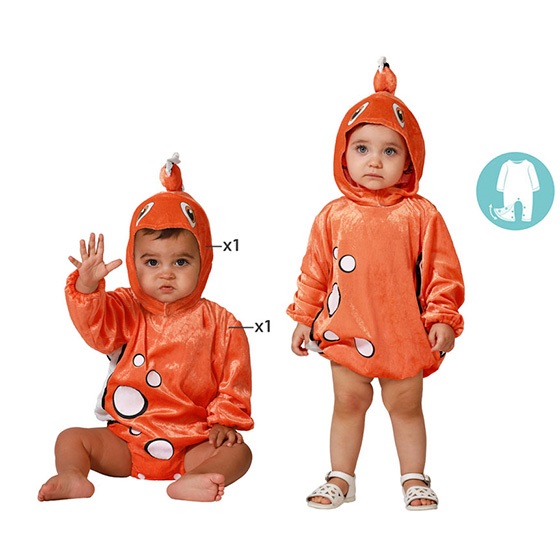disfraz de pez naranja para bebé - DISFRAZ DE PEZ NARANJA PARA BEBÉ