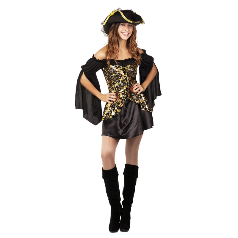 disfraz de pirata dorada mujer 800x800 - DISFRAZ DE PIRATA DORADA MUJER