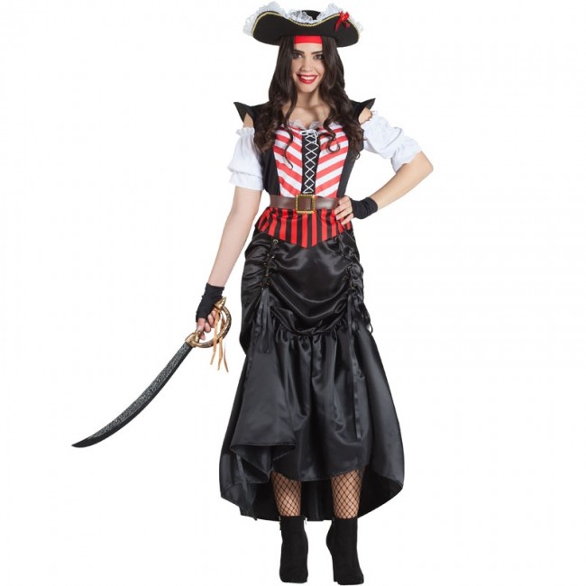 disfraz de pirata espadachin para mujer - DISFRAZ DE PIRATA ESPADACHÍN PARA MUJER
