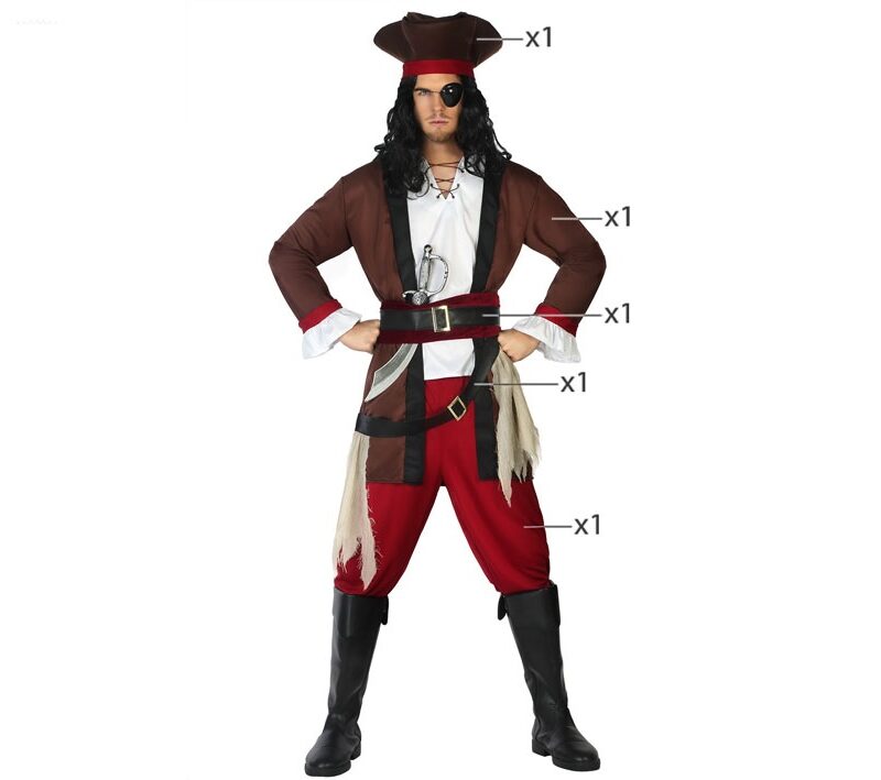 disfraz de pirata para hombre 3 800x709 - DISFRAZ DE PIRATA PARA HOMBRE