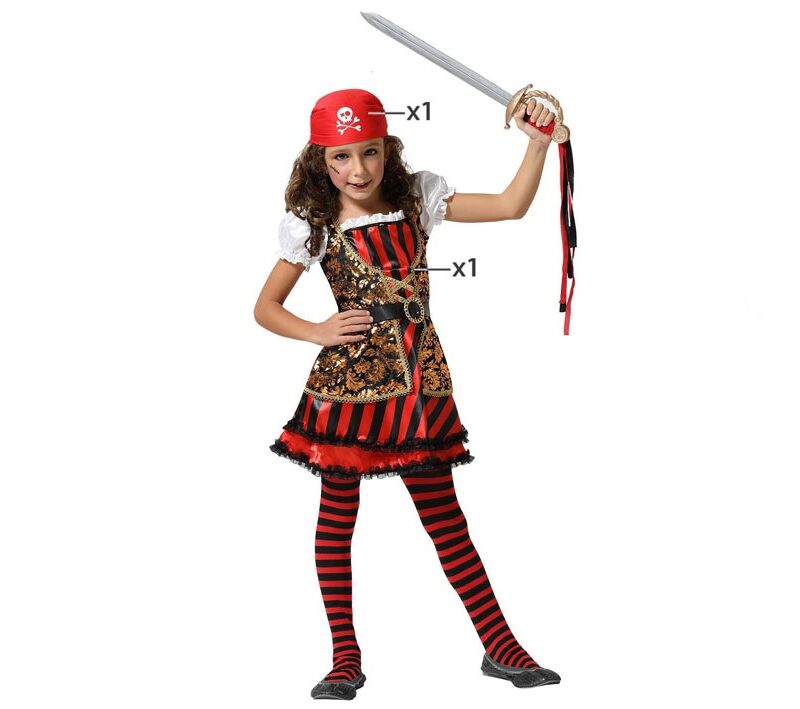 disfraz de pirata para niña 1 800x709 - DISFRAZ DE PIRATA PARA NIÑA