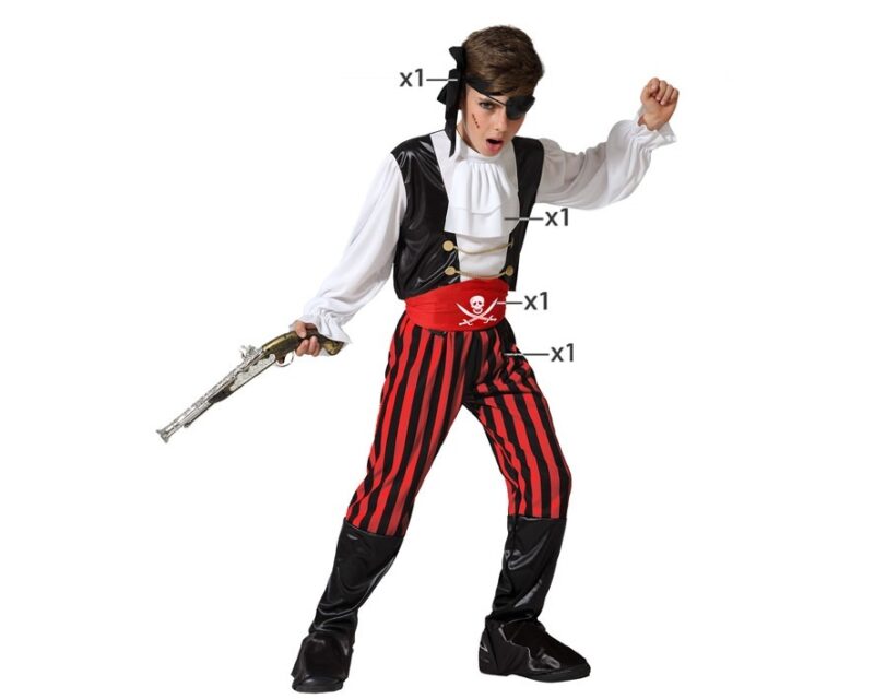 disfraz de pirata para niño 1 800x640 - DISFRAZ DE PIRATA BUCANERO PARA NIÑO