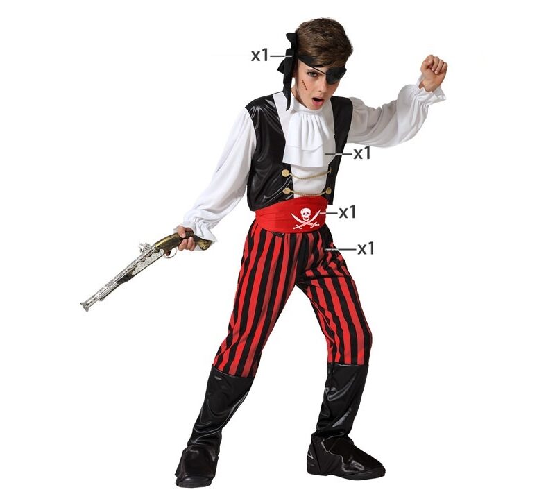 disfraz de pirata para niño 1 800x709 - DISFRAZ DE PIRATA BUCANERO PARA NIÑO