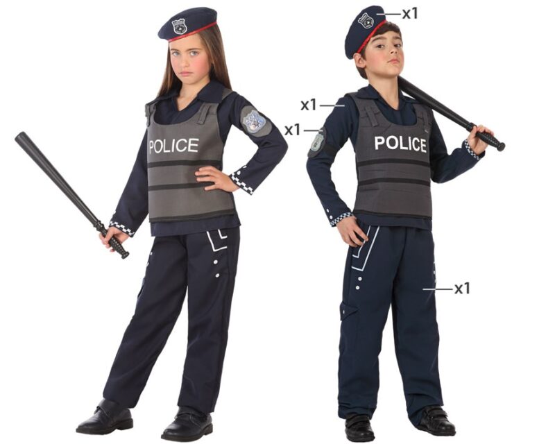 disfraz de policia unisex infantil 800x640 - DISFRAZ DE POLICIA UNISEX INFANTIL