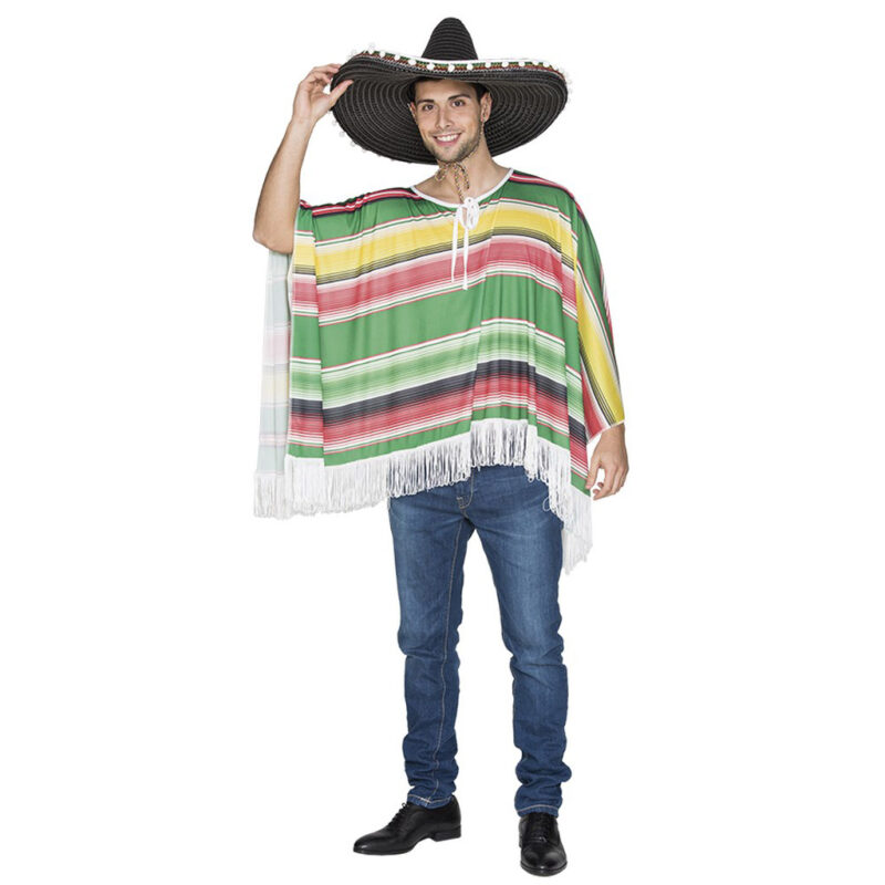 disfraz de poncho mejicano hombre 800x800 - DISFRAZ PONCHO MEJICANO HOMBRE
