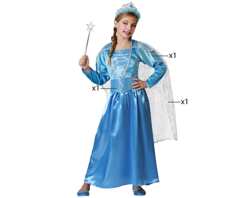disfraz de princesa azul mágica niña 800x640 - DISFRAZ DE PRINCESA AZUL MÁGICA NIÑA