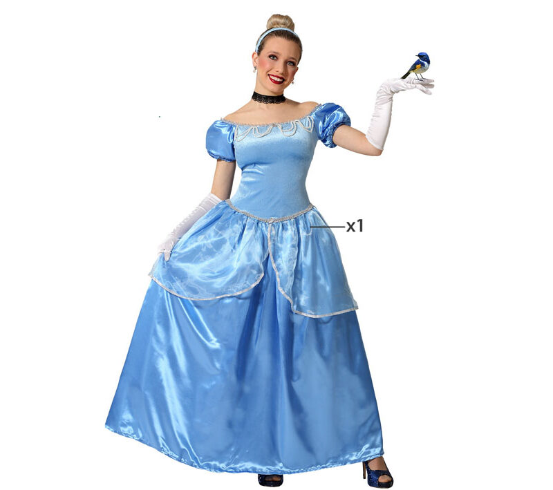 disfraz de princesa azul para mujer 1 800x709 - DISFRAZ DE PRINCESA AZUL CENICIENTA MUJER