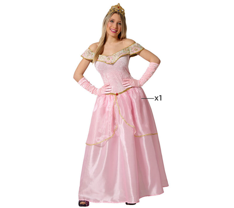 disfraz de princesa rosa mujer 800x709 - DISFRAZ DE PRINCESA ROSA MUJER