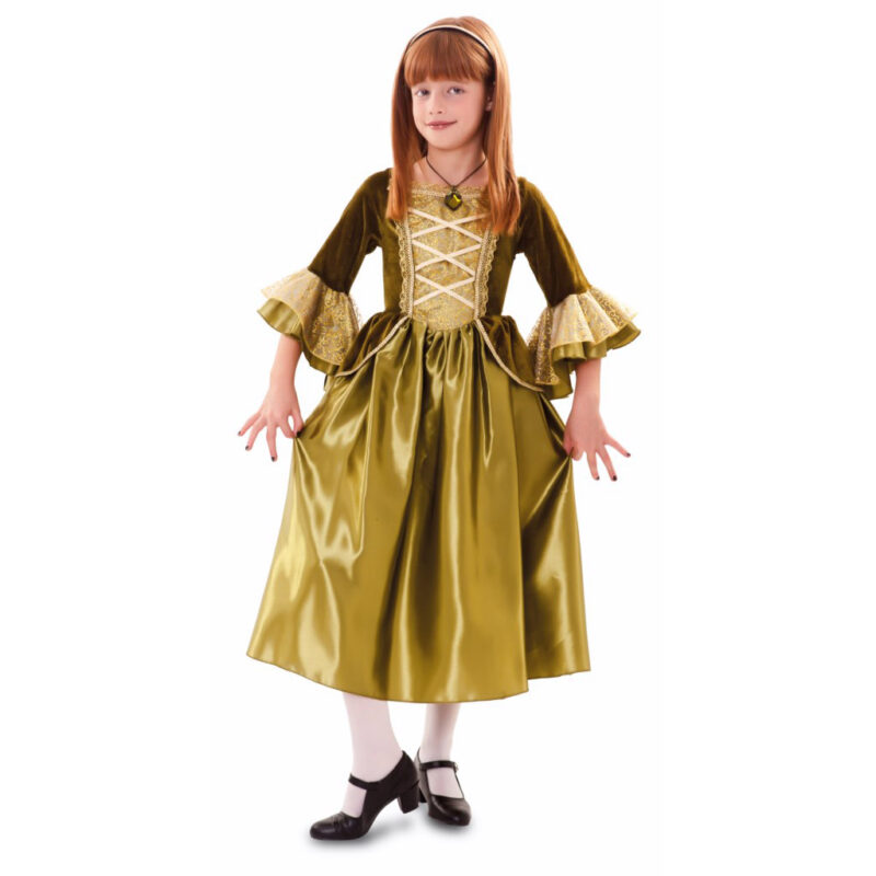 disfraz de princesa verde niña 800x800 - DISFRAZ DE PRINCESA VERDE ÉPOCA NIÑA