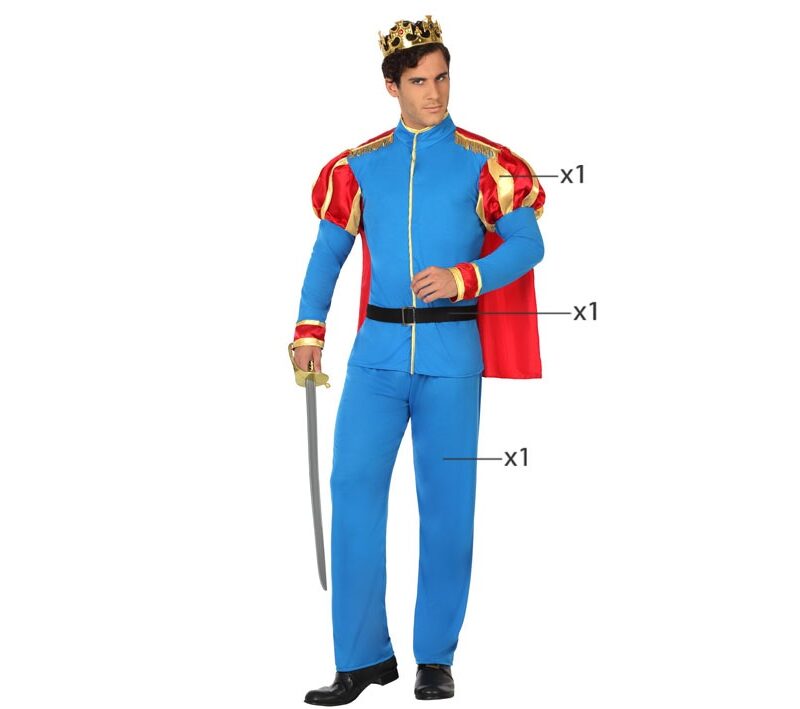 disfraz de príncipe azul para hombre 800x709 - DISFRAZ DE PRÍNCIPE AZUL PARA HOMBRE