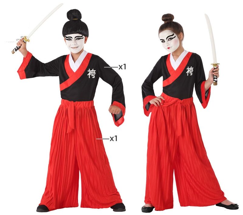 disfraz de samurai japonés a infantil 800x709 - DISFRAZ DE SAMURAI JAPONÉS-A INFANTIL