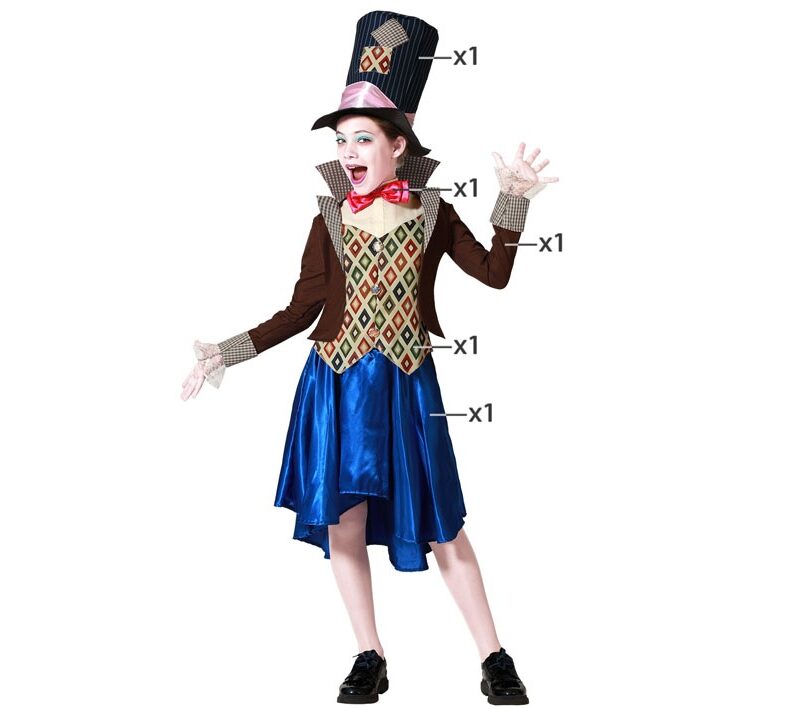disfraz de sombrerera loca para niña 800x709 - DISFRAZ DE SOMBRERERA LOCA NIÑA