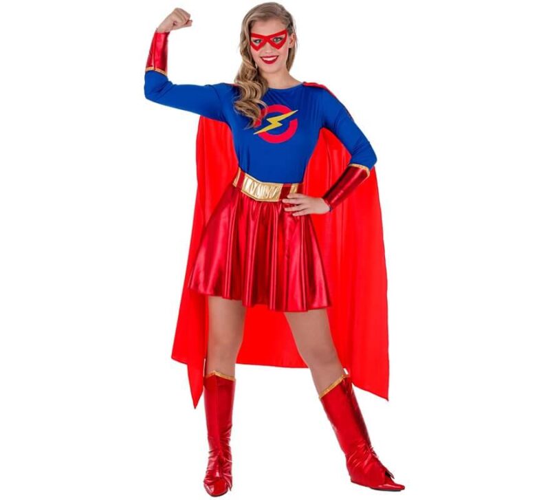disfraz de superheroina relámpago mujer 800x727 - DISFRAZ DE SUPERHEROÍNA RELÁMPAGO MUJER