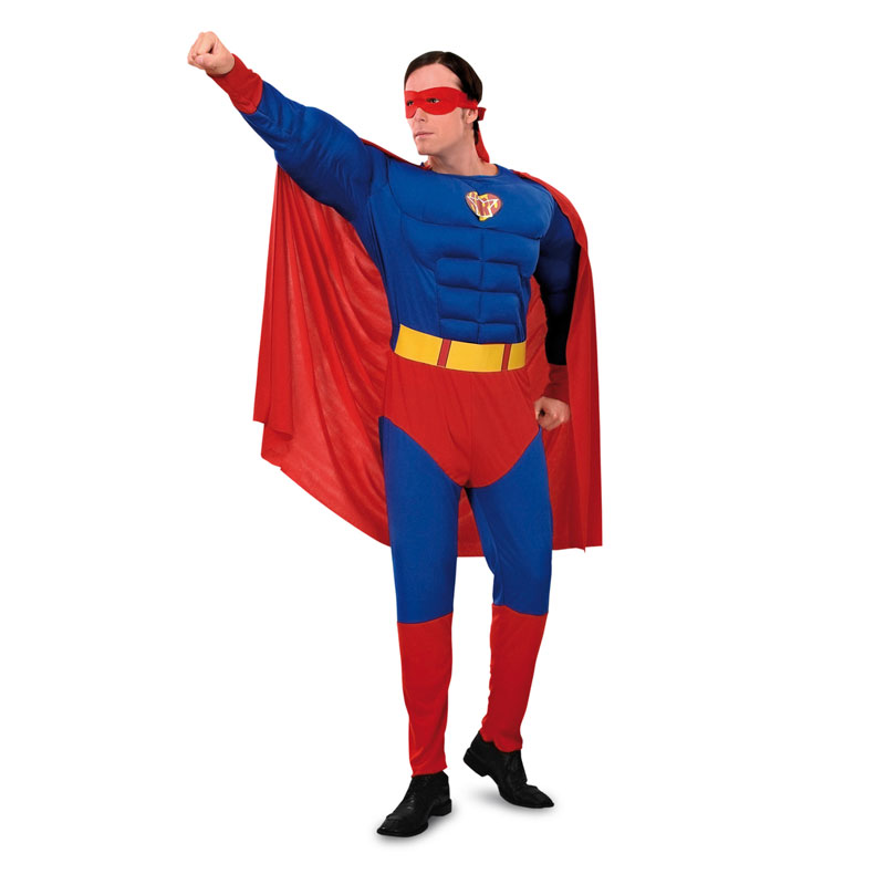 disfraz de superman musculoso adulto - DISFRAZ  SUPERMÁN MUSCULOSO ADULTO