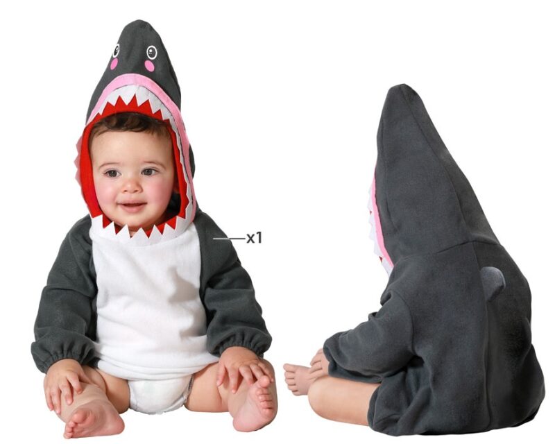 disfraz de tiburón para bebé 800x640 - DISFRAZ DE TIBURÓN PARA BEBÉ