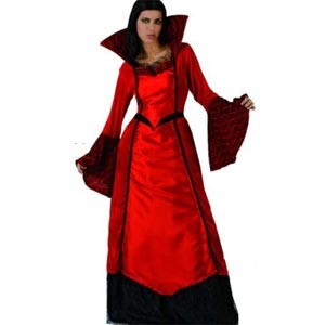 disfraz de vampiresa mujer 96655 - DISFRAZ DE VAMPIRESA ROJO MUJER