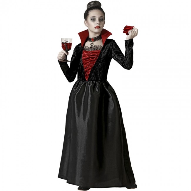 disfraz de vampiresa tenebrosa para nina - DISFRAZ DE VAMPIRESA TENEBROSA NIÑA