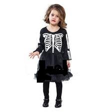 disfraz esqueleto vestido niña - DISFRAZ VESTIDO ESQUELETO INFANTIL